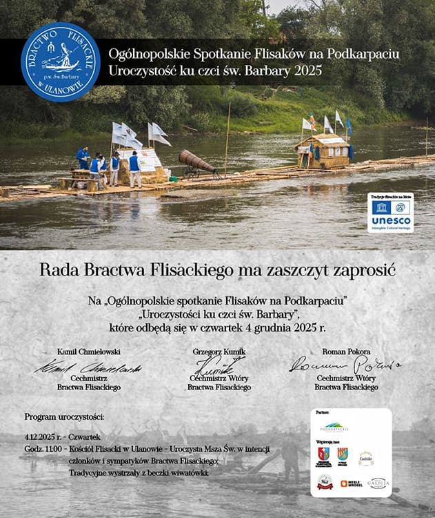 Plakat ze szczególami tegorocznej barbórki